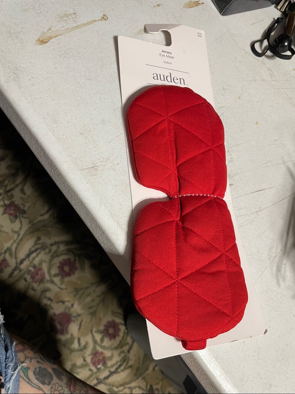 quilted eye mask
